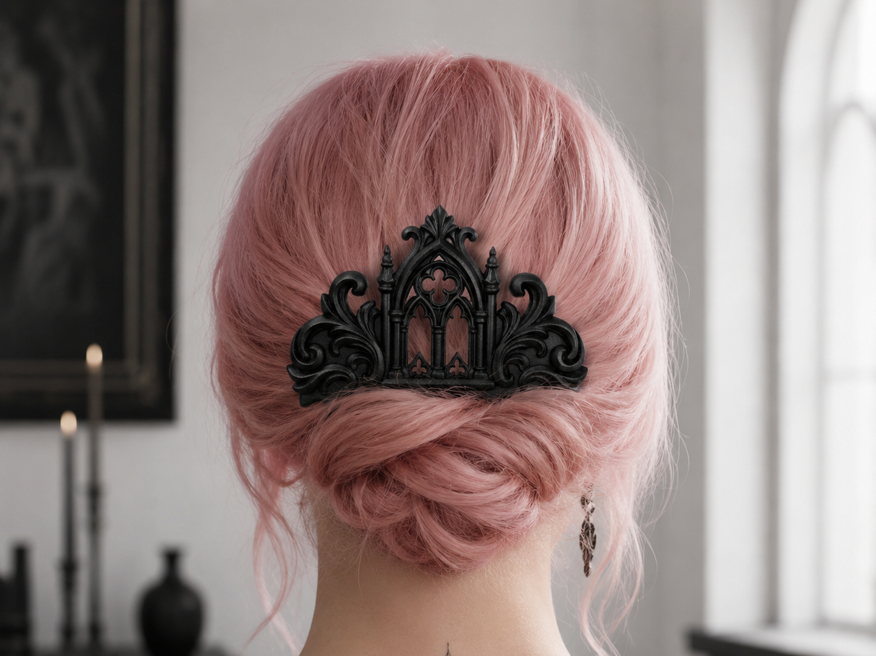 Gothic Cathedral Hair Comb - 1