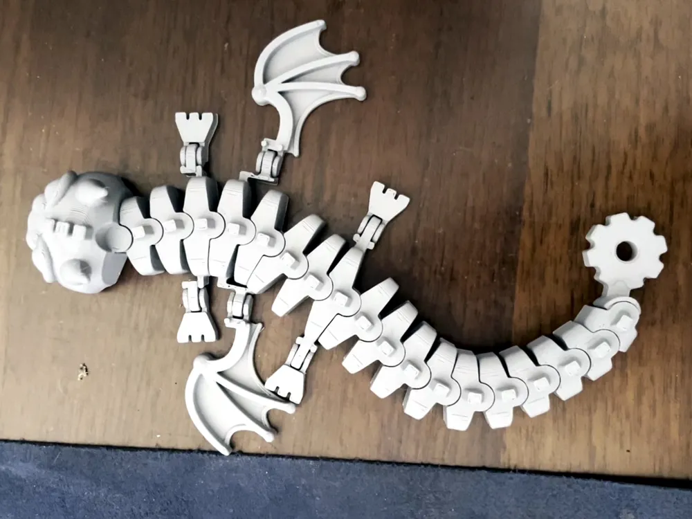 Cogdragon - Print-in-Place Flexi Gear Dragon - Free 3D Print Model ...