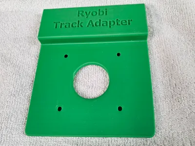 Ryobi router to Ryobi track saw track adapter