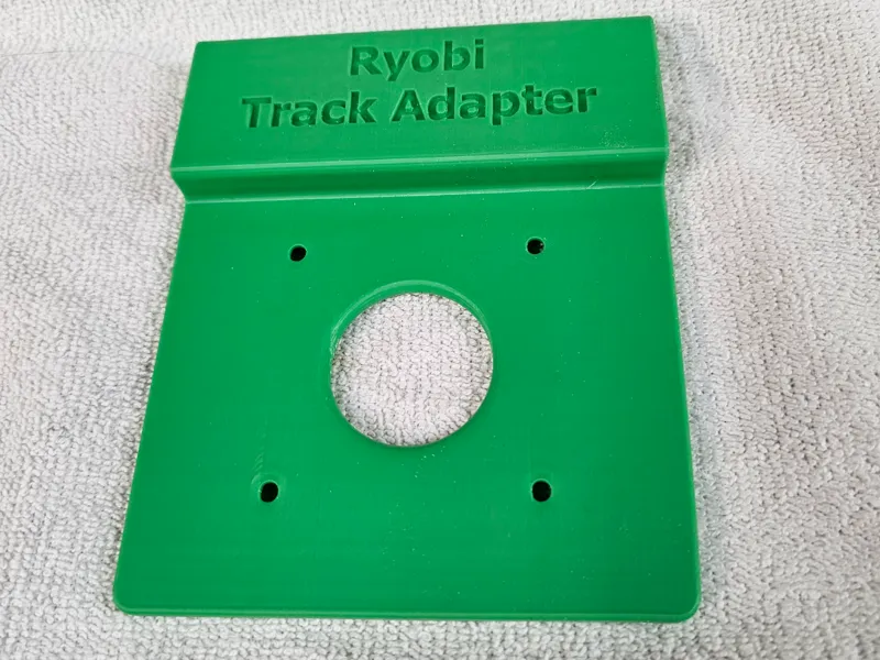 Ryobi router to Ryobi track saw track adapter