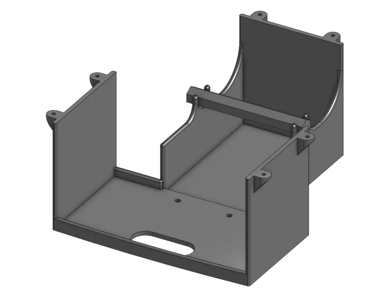 Under-Desk Label Printer Mount