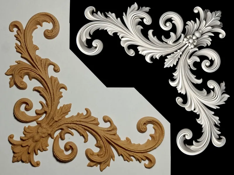 fregio decorativo angolare