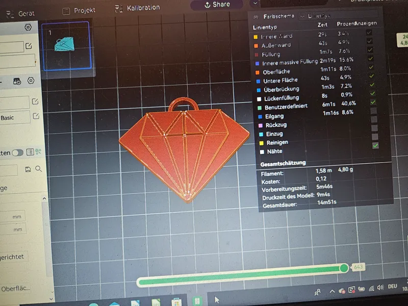Diamant Keychain