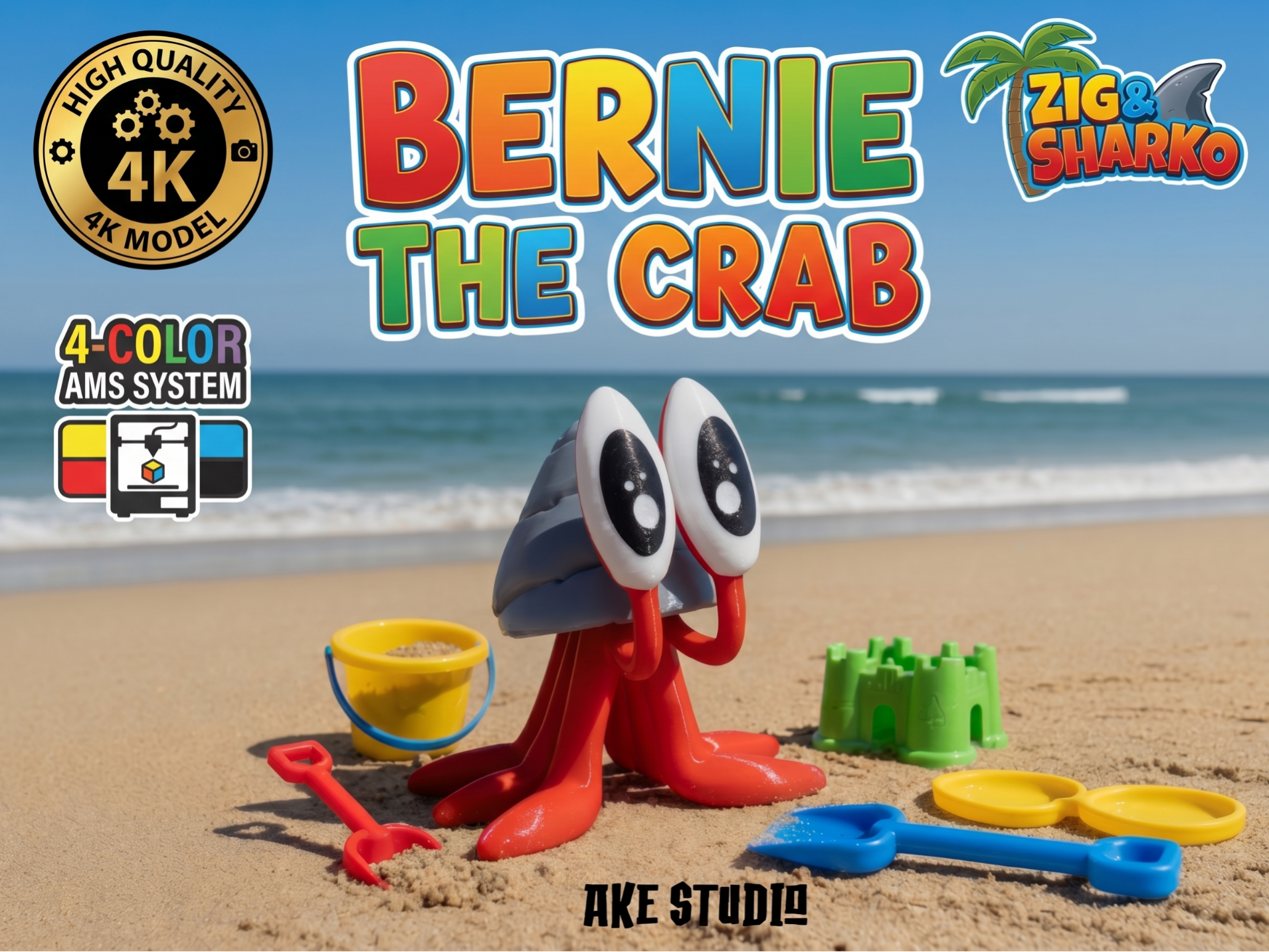 Bernie The Crab 4 Colors AMS