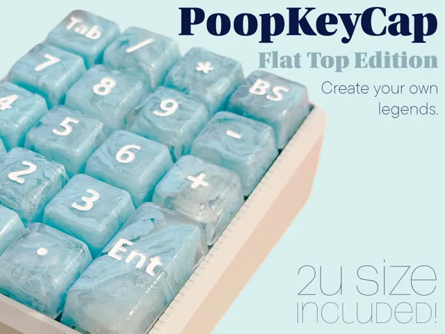 PoopKeyCap - Flat Top Edition