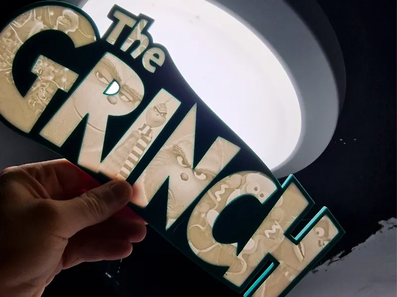 Grinch Christmas Lightbox (Benedict Cumberbatch)