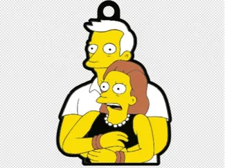 Coldplay Keychain Simpson