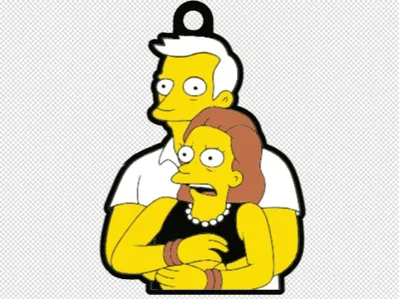 Coldplay Keychain Simpson