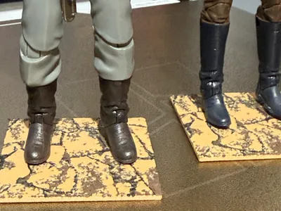 Black Series Figure Stand Paving Pattern StarWars