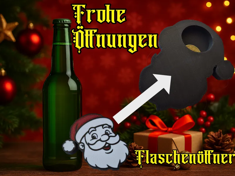 Flaschenöffner Bottle Weihnachtsmann xmas