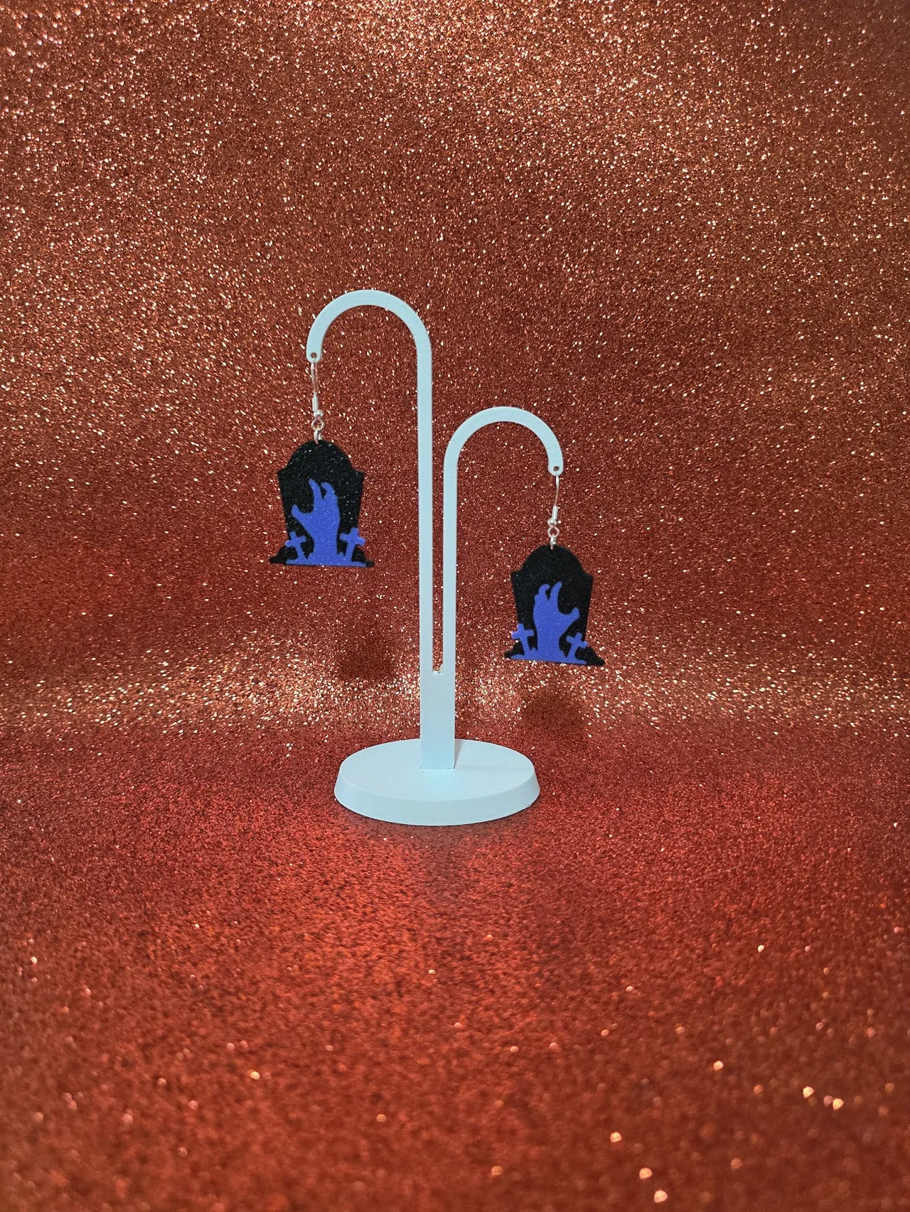 Tombstone resurrection earrings view 3
