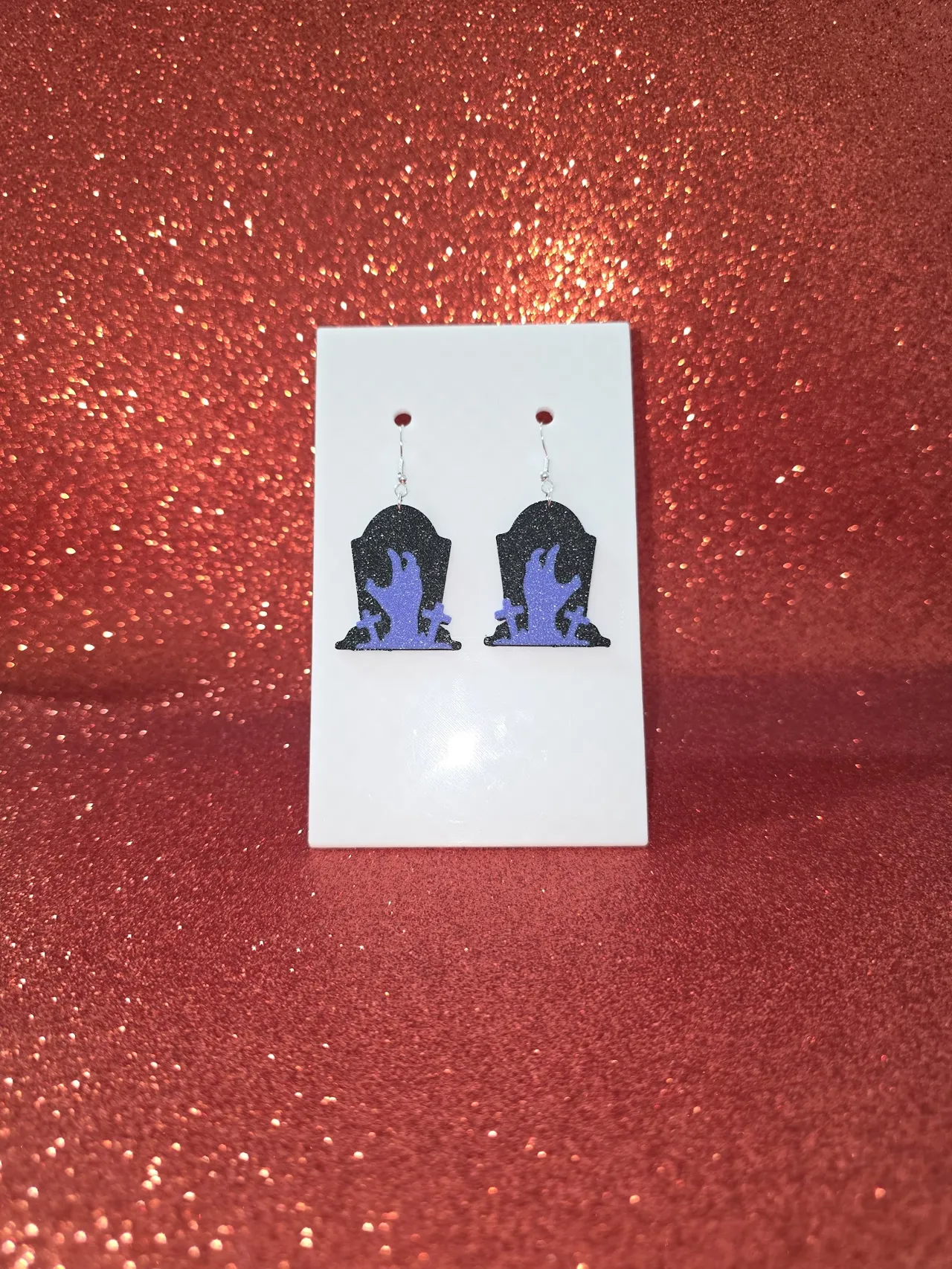 Tombstone resurrection earrings view 2
