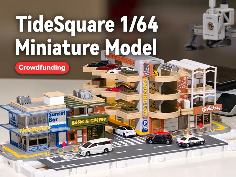 TideSquare-A03-Parking Lot-1/64 Miniature Model