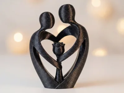 Cute valentines statue