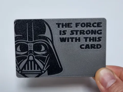 Soporte: Darth Vader Card Holder – contactless payment — referencia de MakerWorld