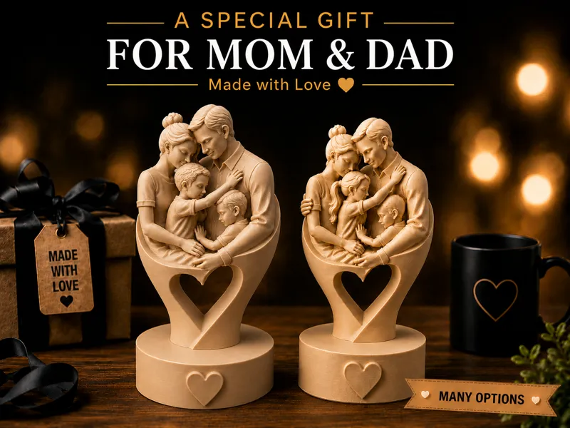 A Special Gift for Mom and Father Daughter - Son
