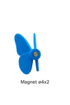 ø4x2 Magnet Refrigerator Butterfly 