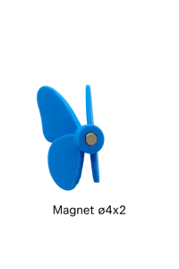 ø4x2 Magnet-Kühlschrank-Schmetterling