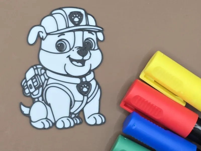 Rubble Construction Crew Coloring Adventure