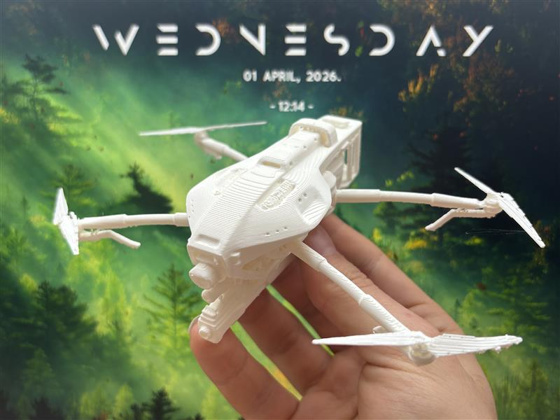 Combat Drone with Pistol 