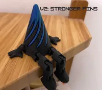 V2:Stronger pins and smother 0.2mm layer, 2 walls,15%infill