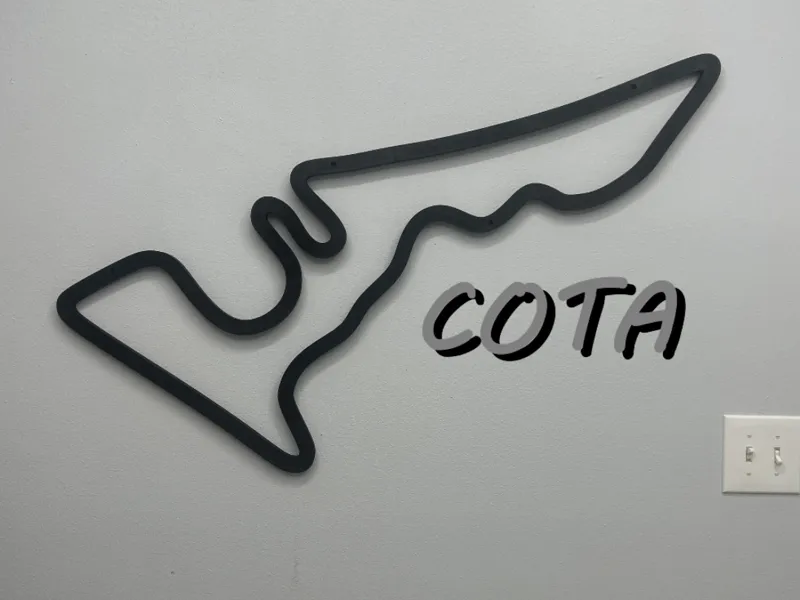 COTA Racetrack Wall Art #2