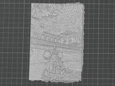 Debutante relief sculpture