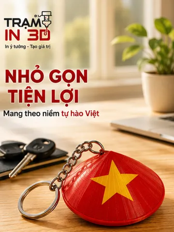 Llavero: Vietnamese keychain -Móc Khóa nón lá Việt Nam — vista de referencia 2