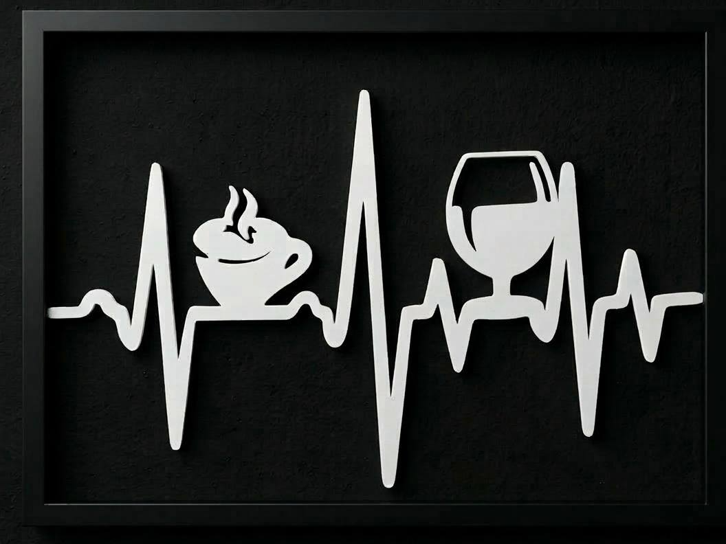 Quadro battito caffè e vino 