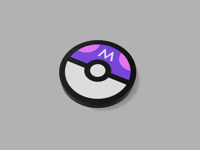 Pokemon Master Ball Coin TCG Token Marker Pokeball