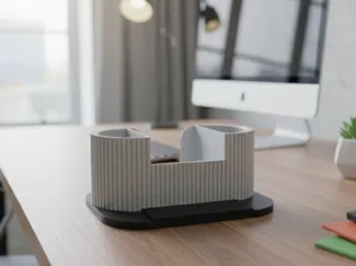 desk note and pen holder