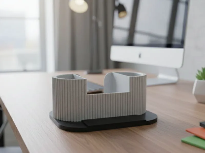 desk note and pen holder