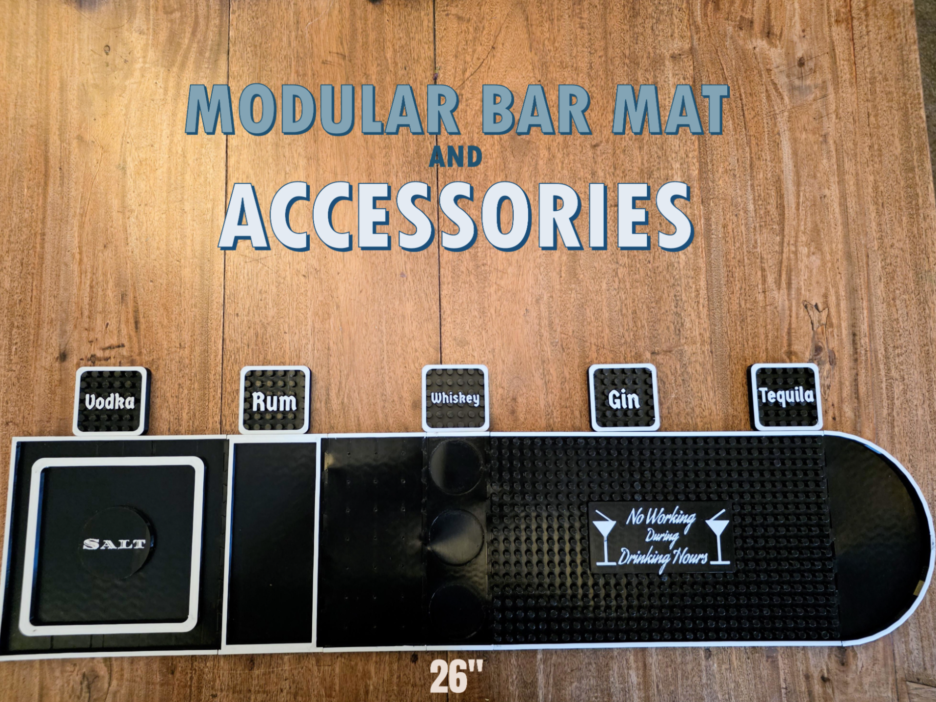 Customizable Modular Bar Mat Accessory Generator