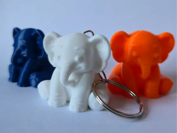 Porte-clés éléphant chibi mignon