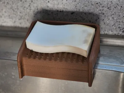 Sink-side Sponge and Soap Holder / Drainer / Dryer