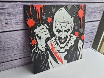 Cuadro decorativo en 3D: Art the Clown - Horror HueForge — vista de referencia 4