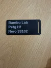 PETG HF Bambu Lab Black 33102
