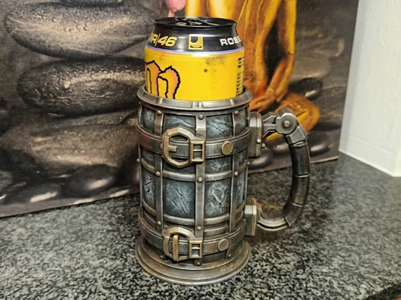 Dwarven Industrial Mug - 0.5L Can Holder 