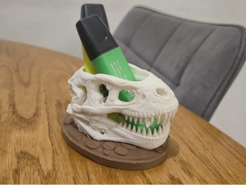 Trex Head Pen Holder