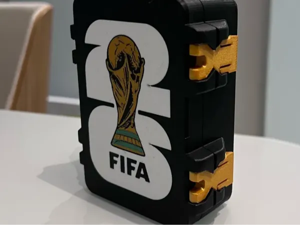 Boîte de rangement pour stickers Coupe du Monde