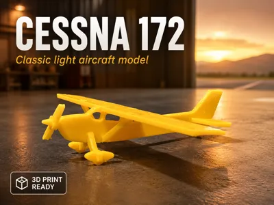 Cessna 172 Tailwheel –FrameFree Kit Card | 5 Sizes