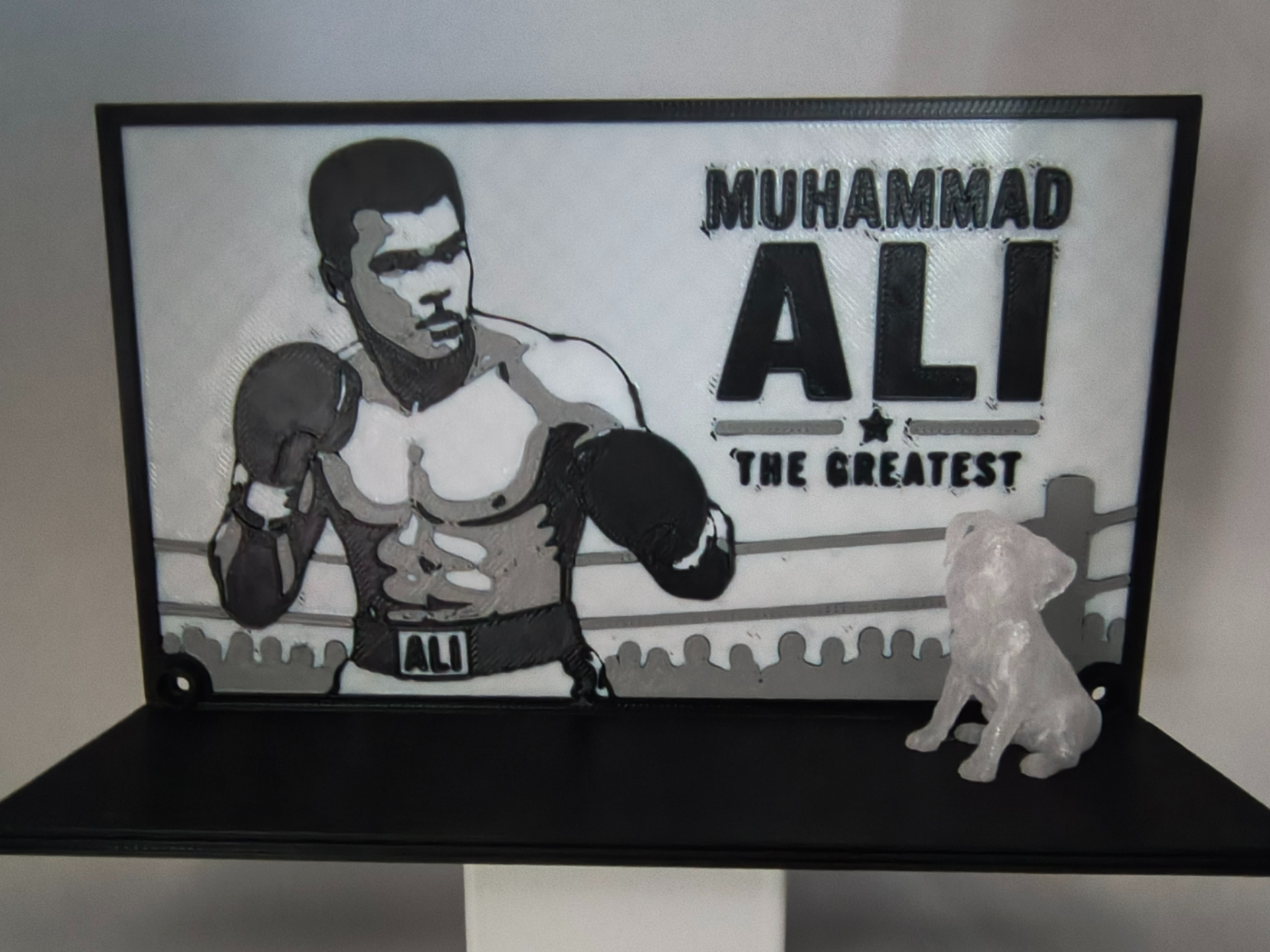 Muhammad Ali Boxing Wall Shelf -70s Icons