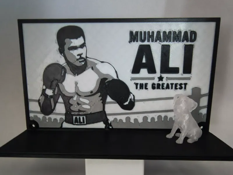 Muhammad Ali Boxing Wall Shelf -70s Icons
