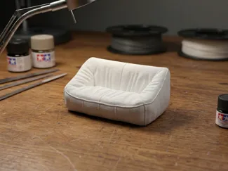 Leather sofa model