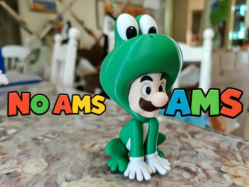 青蛙路易吉 Frog Luigi  分件打印  马里奥大电影（无需AMS）
