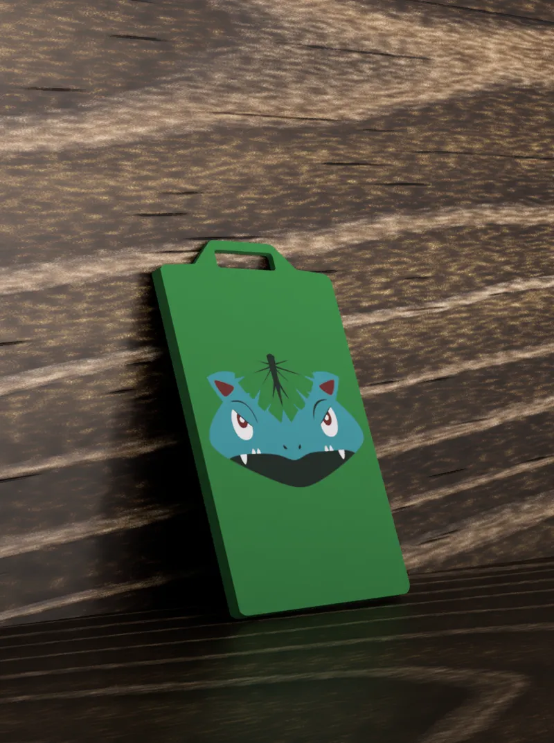 Venusaur badge holder