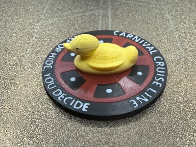 CARNIVAL CRUISE DUCK POKER CHIP FOR HIDING