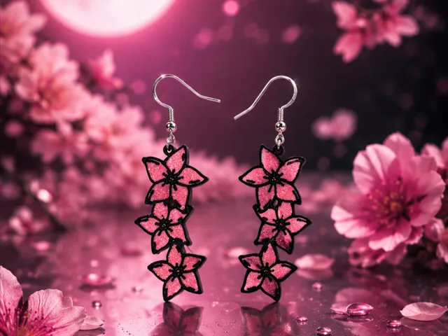 Tris of flowers earrings