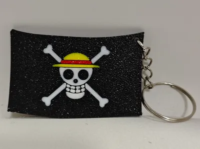 One Piece flag keychain
