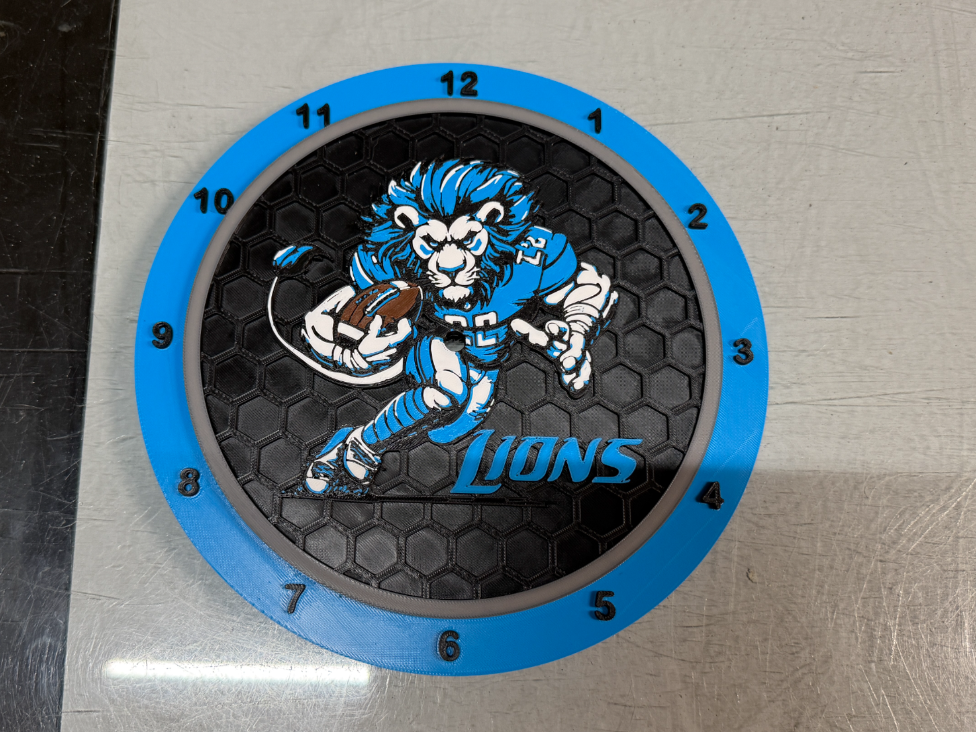 Detroit Lions Roary Clock